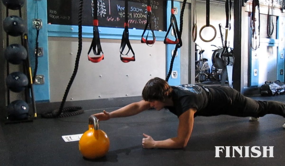 plank reach for beginners