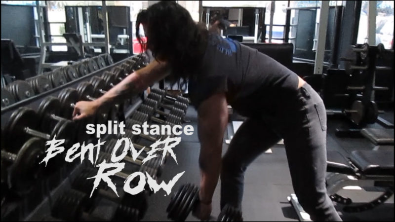 Featured Move How To Perform A Split Stance Bent Over Row